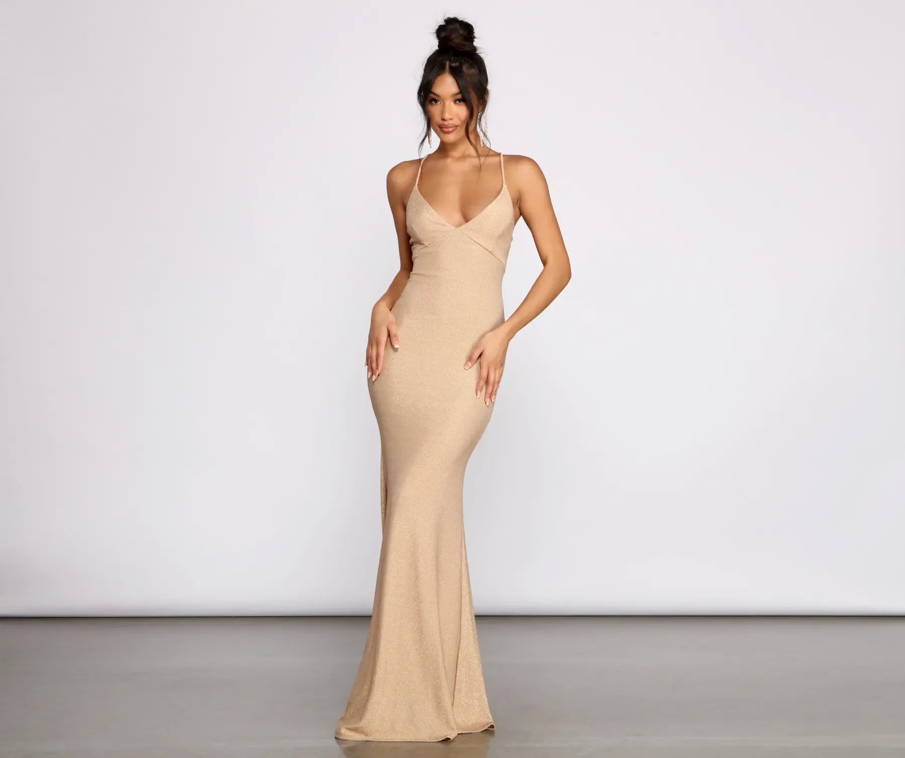 Sutton Formal Lurex X-Back Dress